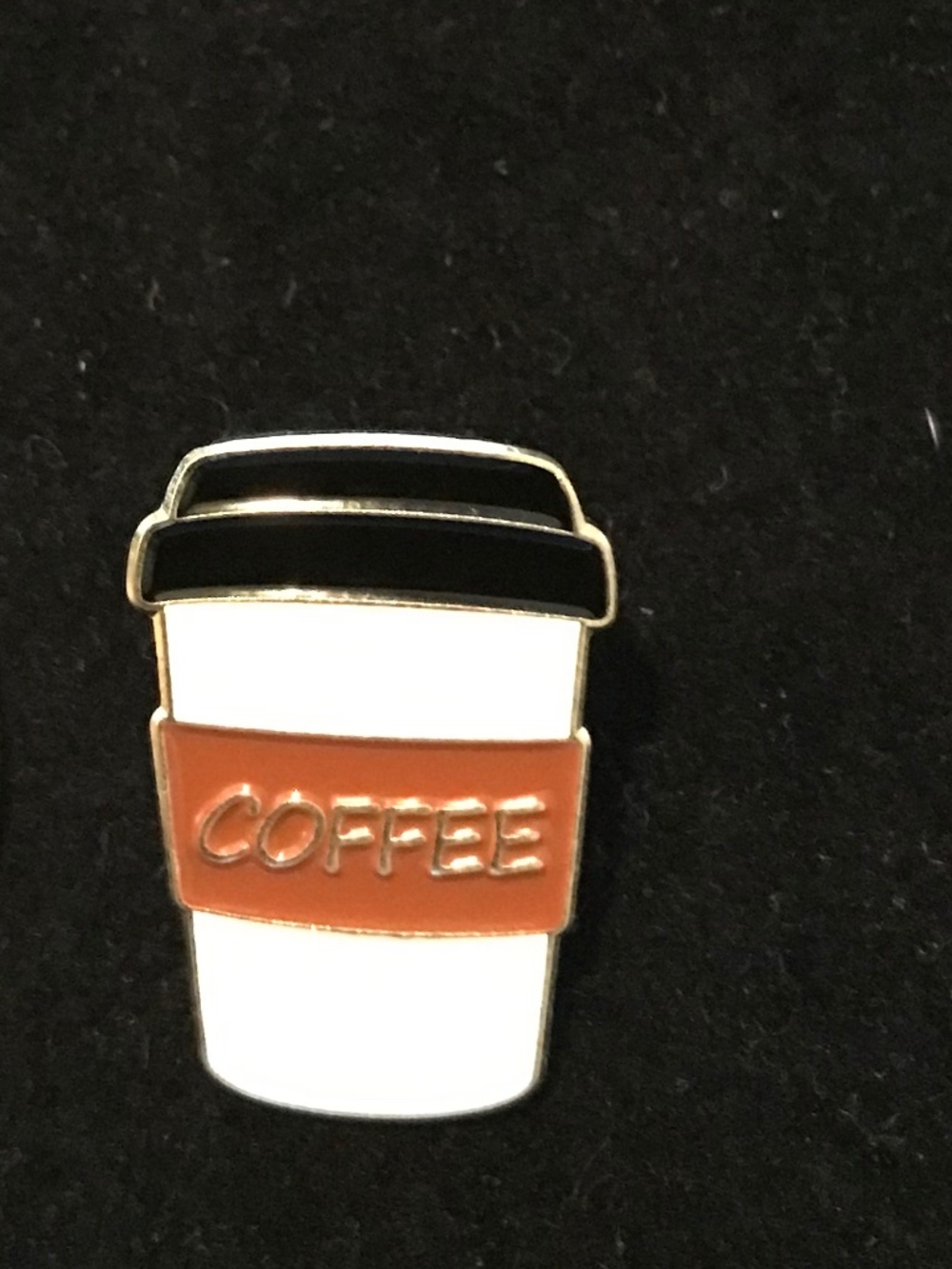 NWOT take out coffee cup labeled “coffee” pin (pins: 1/$12, 2/$20)